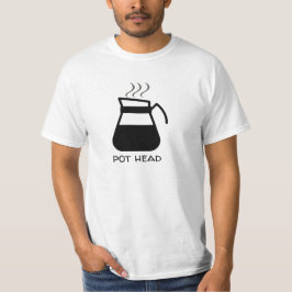 Camiseta Adicto al Café "Cabeza De Pota" Gracioso (Para Tee