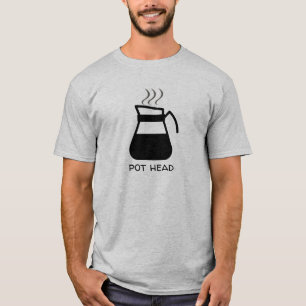 Camiseta Adicto al Café "Cabeza De Pota" Gracioso (Para Tee