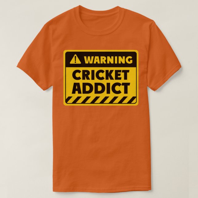 Camiseta Adicto al críquet (Diseño del anverso)