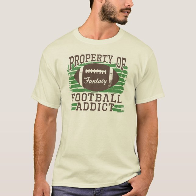Camiseta Adicto al fútbol por los estudios de Mudge (Anverso)