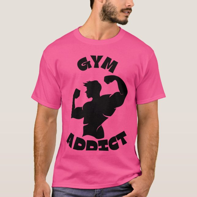 Camiseta Adicto al Gimnasio (Anverso)