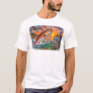 Camiseta Adicto al Golfo – Pesca de lubina roja