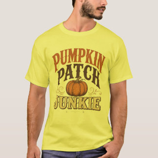 Camiseta Adicto al Parche de Calabazas Diseño Vintage de Ot