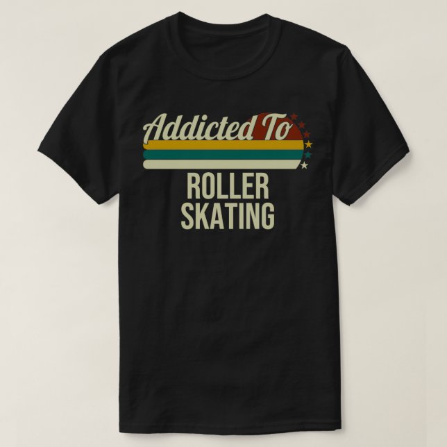 Camiseta Adicto Al Regalo De Patinaje De Patinaje Sobre Pat (Diseño del anverso)