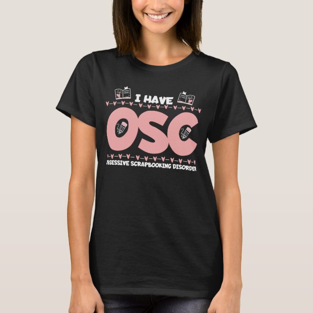 Camiseta Adicto al Scrapbooking Crafter Funny Crafty Book (Anverso)