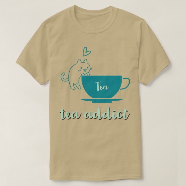 Camiseta adicto al té (Diseño del anverso)