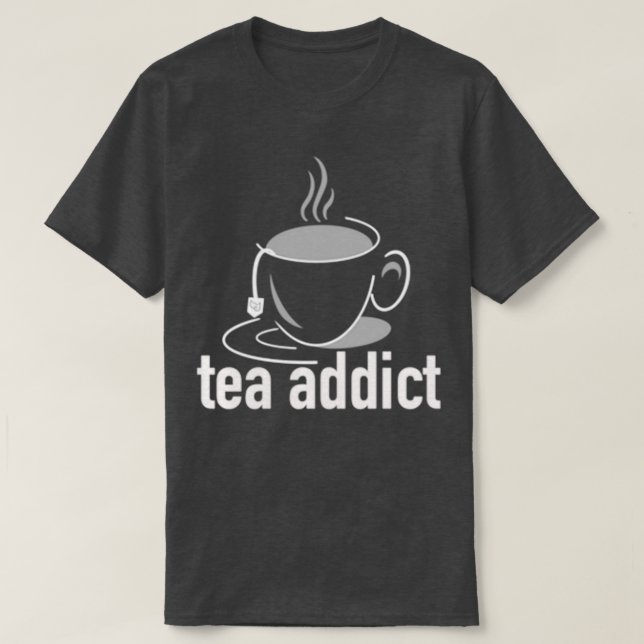Camiseta Adicto al té 5 (Diseño del anverso)