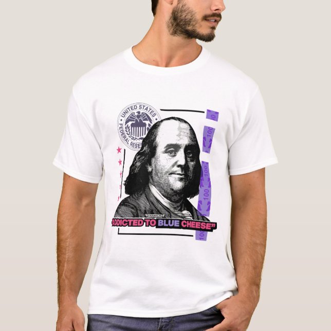 Camiseta Adicto al té de los amantes del queso azul (Anverso)