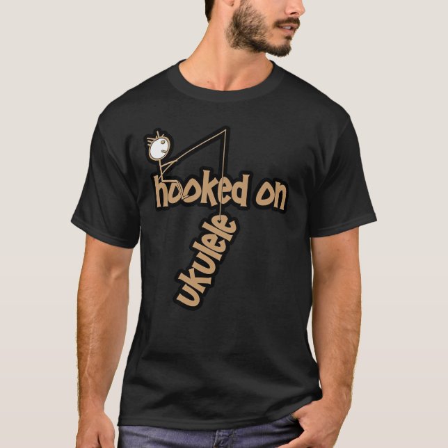 Camiseta Adicto al Ukulele (Anverso)