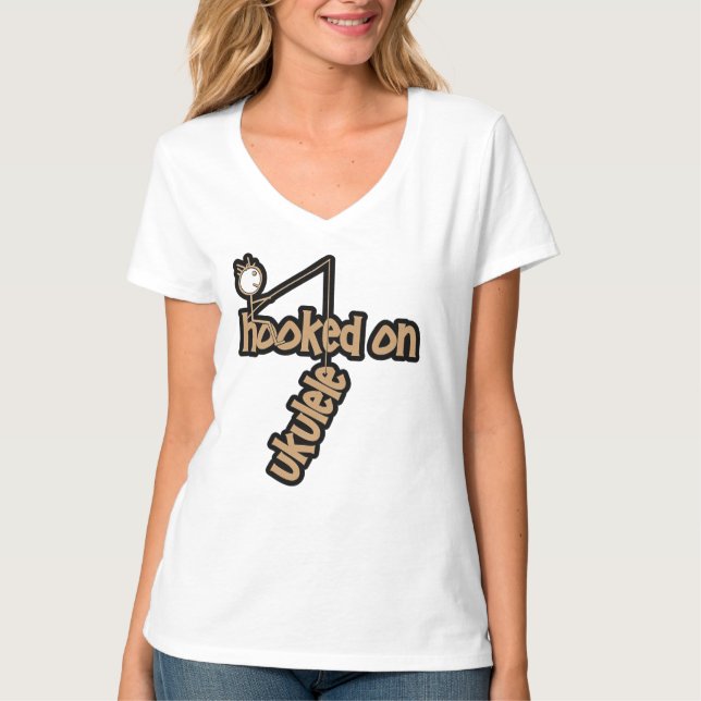Camiseta Adicto al Ukulele (Anverso)