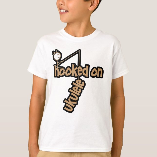 Camiseta Adicto al Ukulele (Anverso)