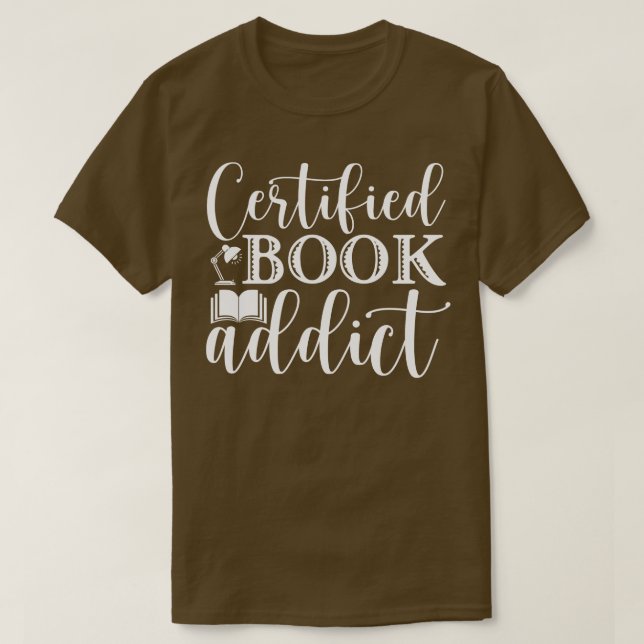 Camiseta Adicto certificado al libro (Diseño del anverso)