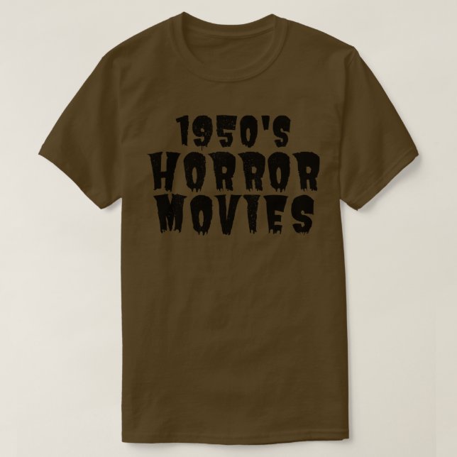 Camiseta Adicto de terror de los años 1950 (Diseño del anverso)