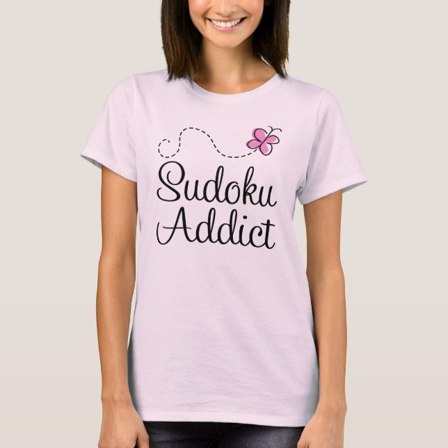 Camiseta Adicto lindo a Sudoku (Anverso)
