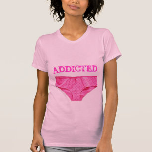 Camiseta ADICTO ROSADO a las BRAGAS (señoras Twofer