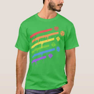 Camiseta Adicto RPG de mesa de juego de dados poliedro arco