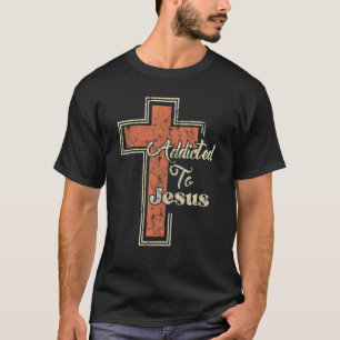 Camiseta Adictos A La Cruz Cristiana Jesús
