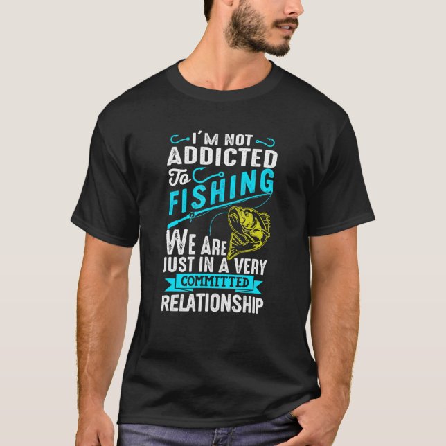 Camiseta Adictos A La Pesca - Tee De Pescado Para Pescadore (Anverso)