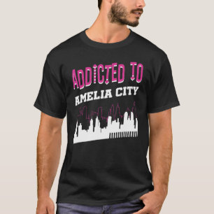 Camiseta Adictos A La Vacación De Amelia City Humor Trip Fl