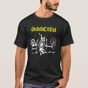 Camiseta Adictos a las ruedas giratorias a mano y la alegrí