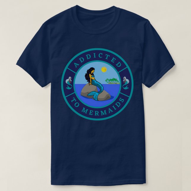 Camiseta Adictos a las sirenas (Diseño del anverso)