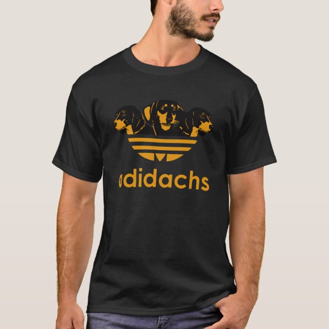 Camiseta  adidachs divertido daschund36 (Anverso)