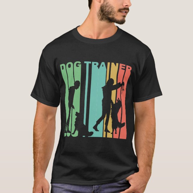 Camiseta Adiestrador de perros retro (Anverso)