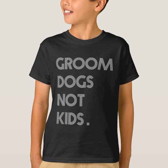 Camiseta Adiestrar Perros No Niños Meme Divertido de Perros (Anverso)
