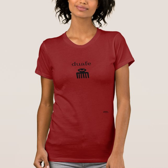 Camiseta Adinkra Comb Duafe (Anverso)