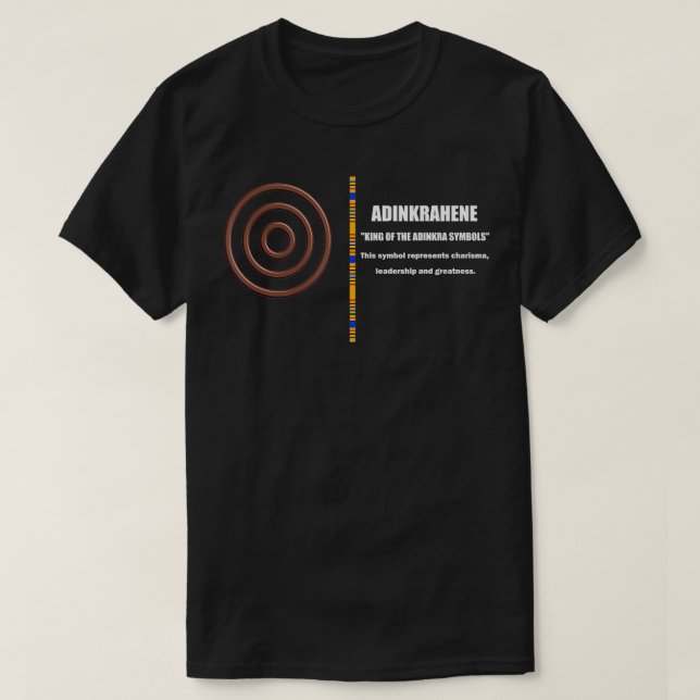 Camiseta Adinkrahene Adinkra African Ghana symbols illustra (Diseño del anverso)