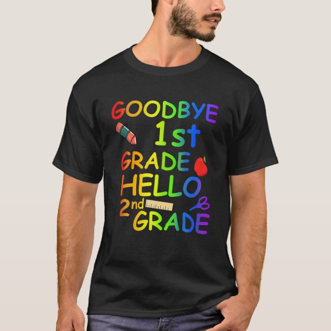 Camiseta Adiós 1º Grado Hola 2º Grado (Anverso)