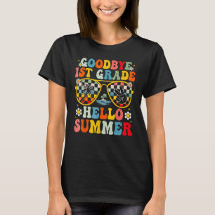Camiseta Adiós 1º grado Hola gafas de sol de verano el día