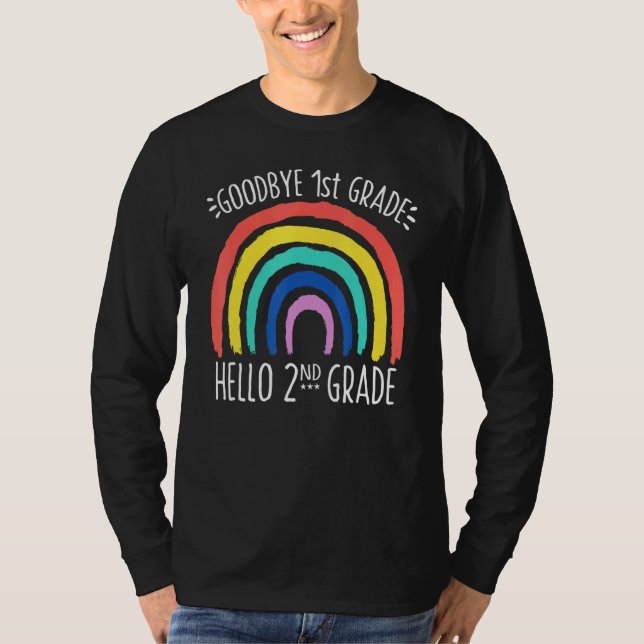 Camiseta Adiós 1º grado Hola profesor de 2º grado S (Anverso)