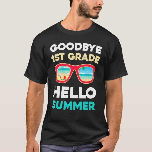 Camiseta Adiós 1º Grado Hola Summer El Último Día De La Esc (Anverso)