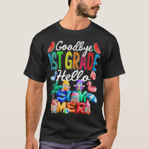 Camiseta Adiós 1º grado Hola veraniega playa de Gnomes