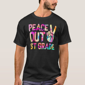 Camiseta Adiós 1er Grado Feliz Último Día De Escuela Tie D