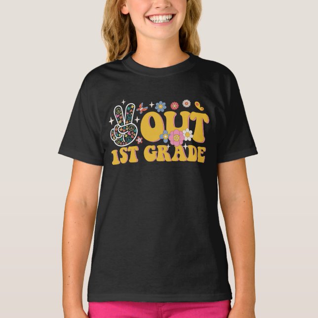 Camiseta Adiós 1er Grado Genial Último Día de Escuela (Anverso)