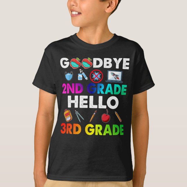 Camiseta Adiós 2º grado Hola 3º grado - Gracioso profesor (Anverso)
