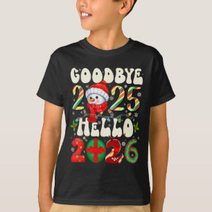 Camiseta Adiós 2025 Hola 2026 Feliz Navidad Feliz Año