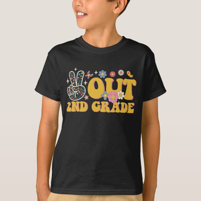Camiseta Adiós 2do Grado Genial Último Día de Escuela (Anverso)
