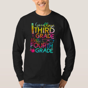 Camiseta Adiós 3er grado Hola cuarto grado Graduación