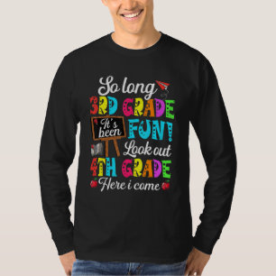 Camiseta Adiós 3er Grado Prepárate Cuarto Grado Aquí Voy