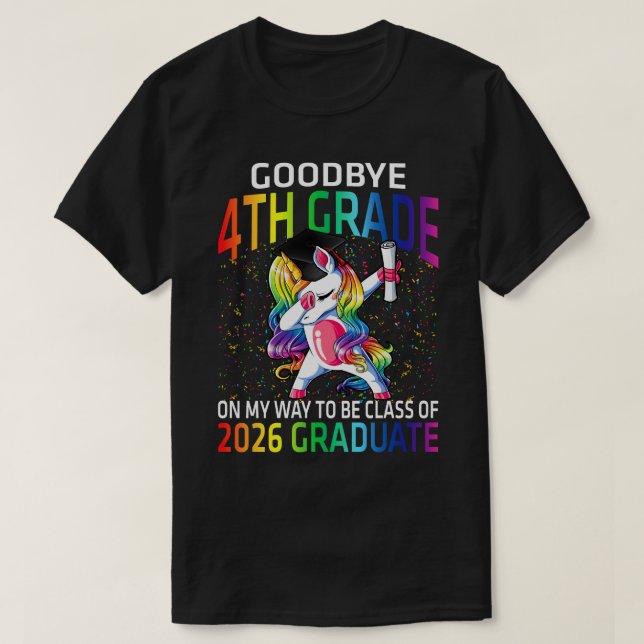 Camiseta Adiós 4º Grado Clase De 2026 Grad Hello 1st gra (Diseño del anverso)