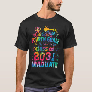 Camiseta Adiós 4º grado Clase de 2031 Grad Hello 5th gra
