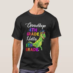 Camiseta Adiós 4.º Dinosaurio de Graduación de 5º Grado