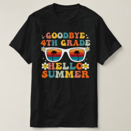 Camiseta Adiós 4to Grado Hola Verano Groovy Cuarto Grado