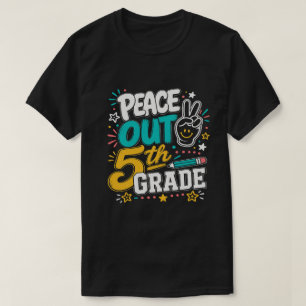 Camiseta Adiós 5to Grado Retro Groovy   Clase de 2026