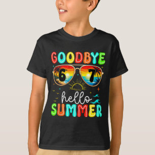 Camiseta Adiós 67 gafas de sol hola verano retro puesta de