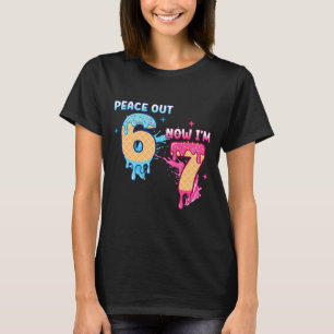 Camiseta Adiós 6 Ahora Tengo 7 Helado Goteo Cumpleaños 7 