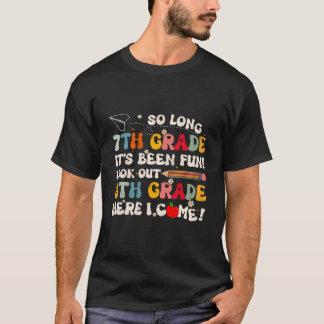 Camiseta Adiós 7Mo Grado Graduado De 8Vo Grado Último Día D
